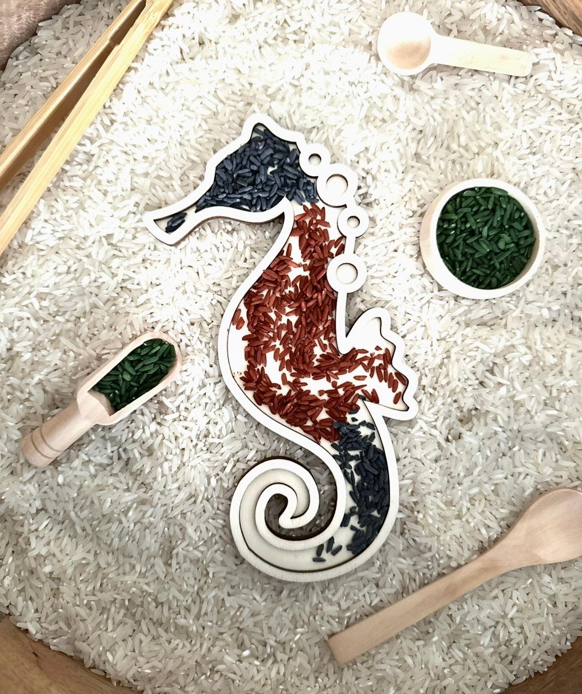 π Zeepaard Vulvorm Hout